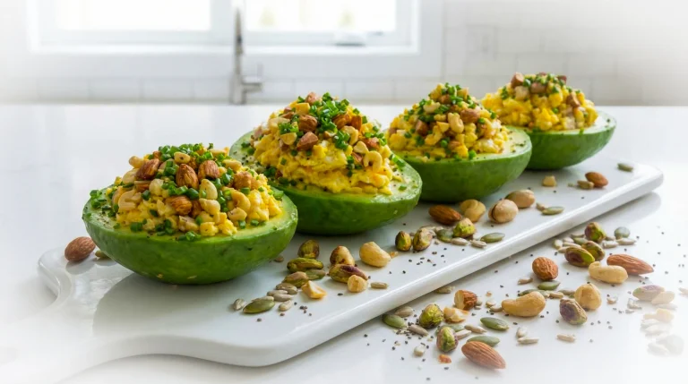 Breakfast Scramble Stuffed Avocado