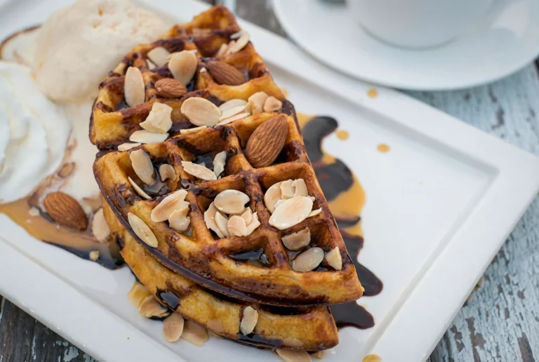 Creamy Choco-Oat Waffles