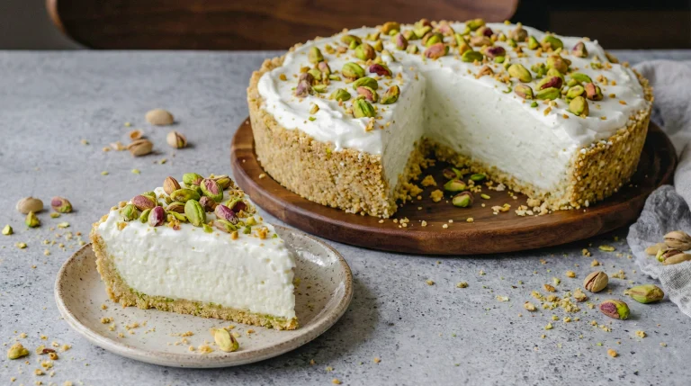 Pistachio & Honey Yogurt Pie